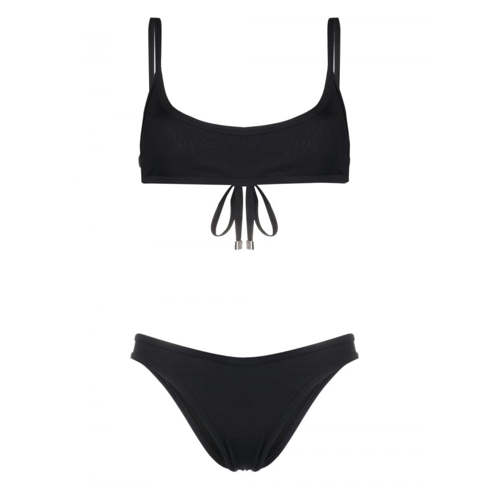 The Attico Beachwear - fine-ribbed bikini set
