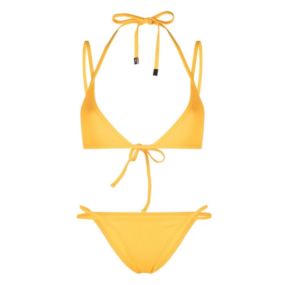 The Attico Beachwear - strappy triangle bikini set