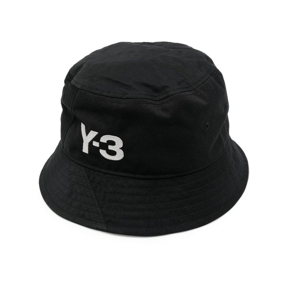 Y-3 - embroidered-logo bucket hat