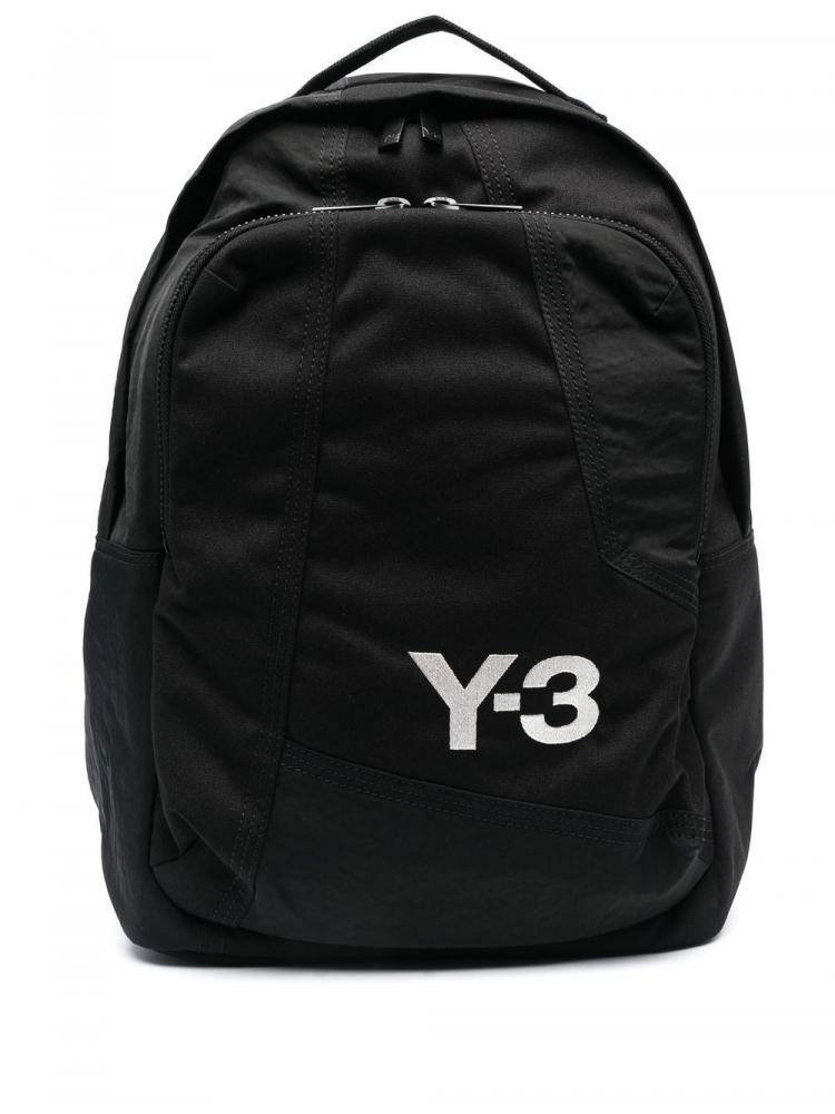 Y-3 - logo-print zipped backpack