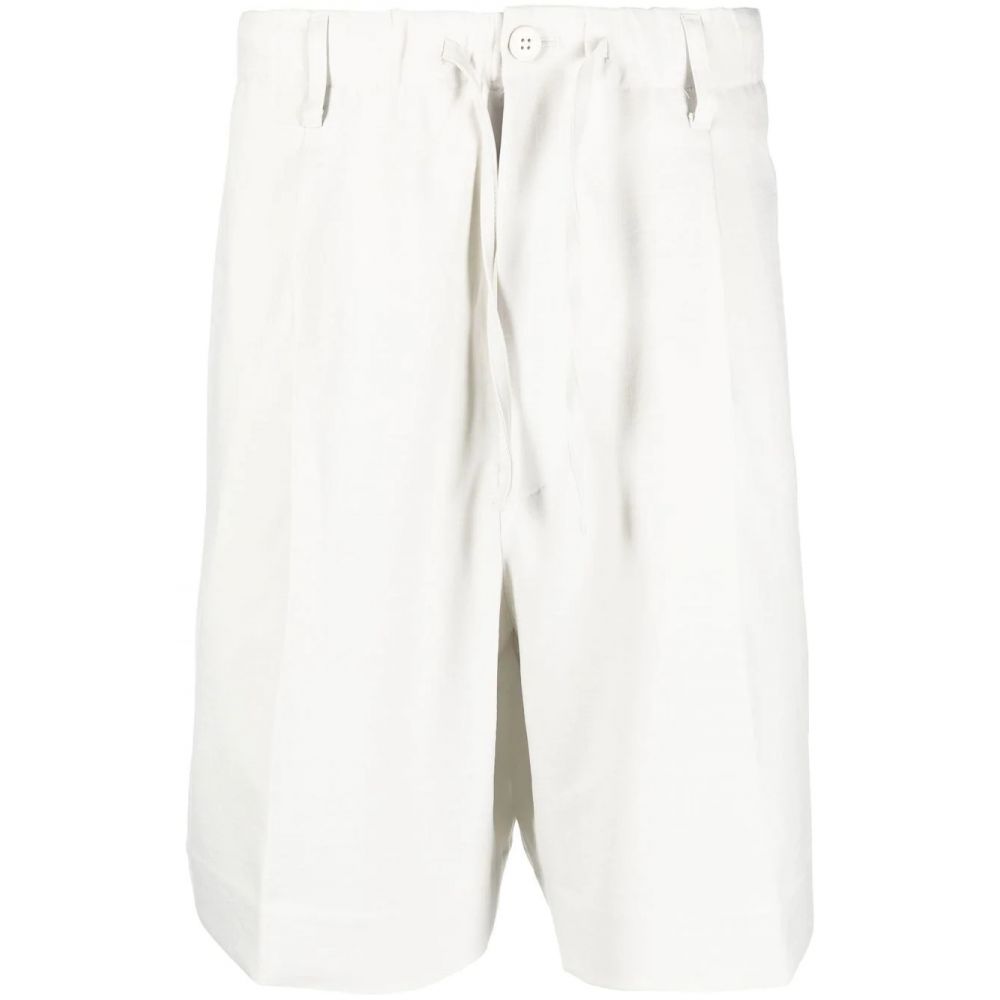 Y-3 - side-stripe cotton shorts
