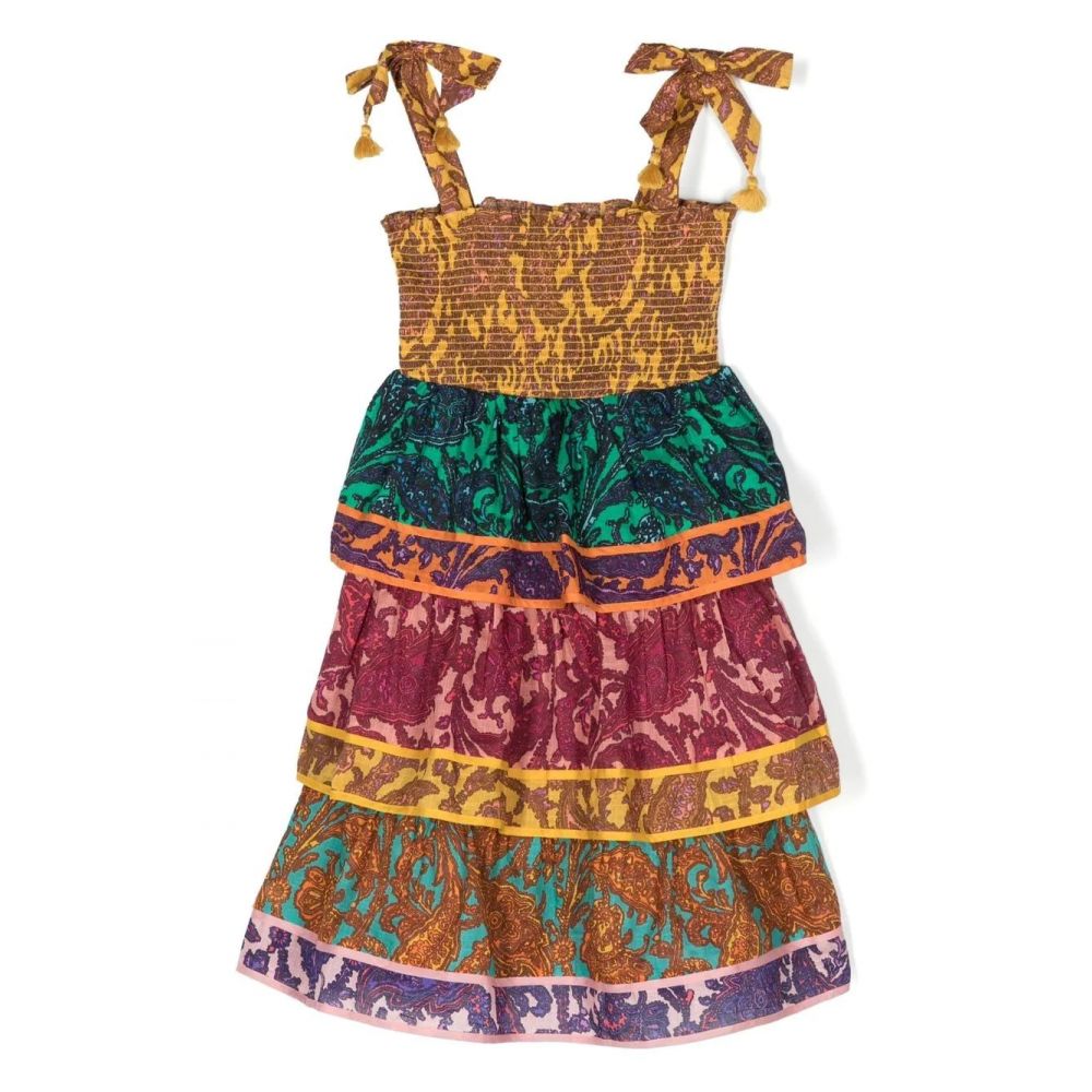 Zimmermann Kids - sleeveless tiered-skirt dress