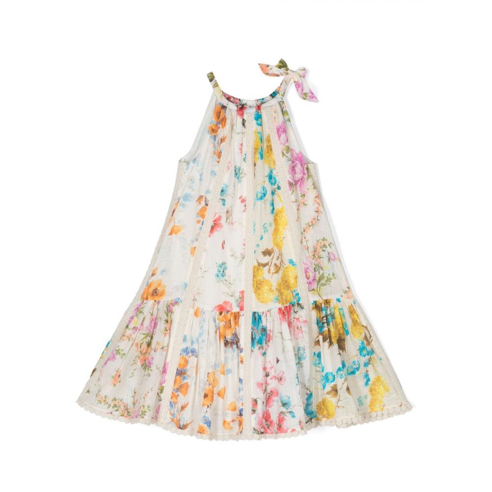 Zimmermann Kids - embroidered-design floral-print dress