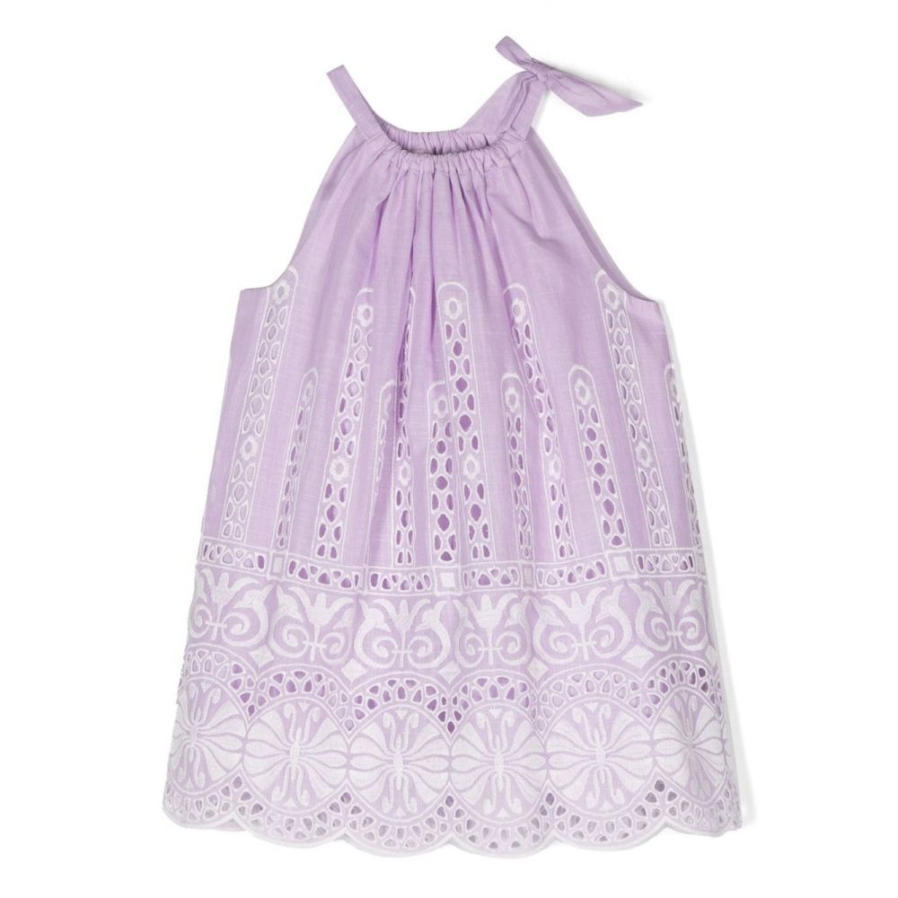 Zimmermann Kids - embroidered-design cotton dress