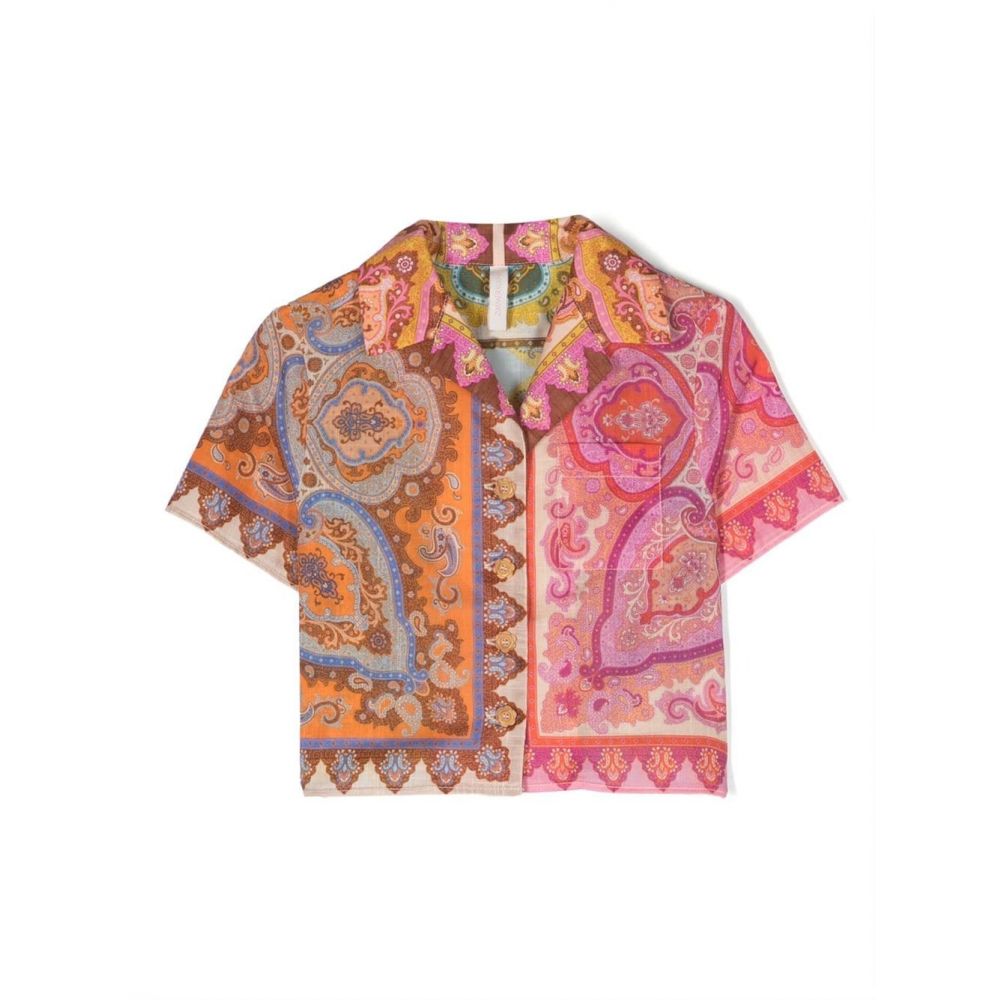 Zimmermann Kids - Halcyon paisley-print shirt