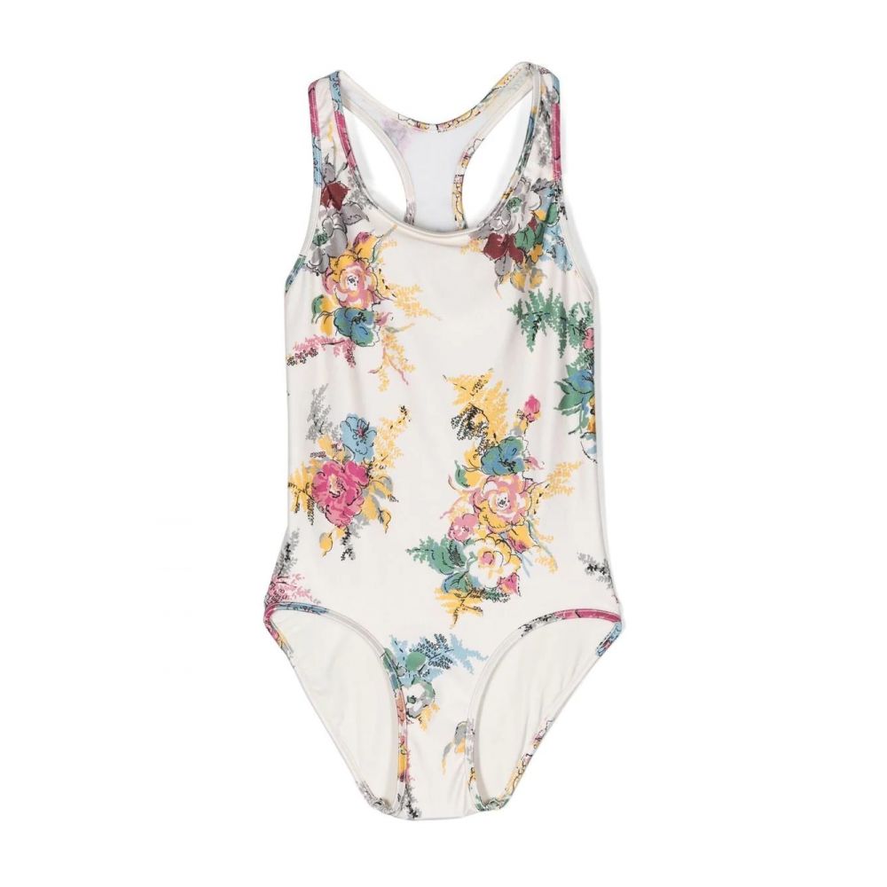 Zimmermann Kids - Clover floral-print racerback swimsuit