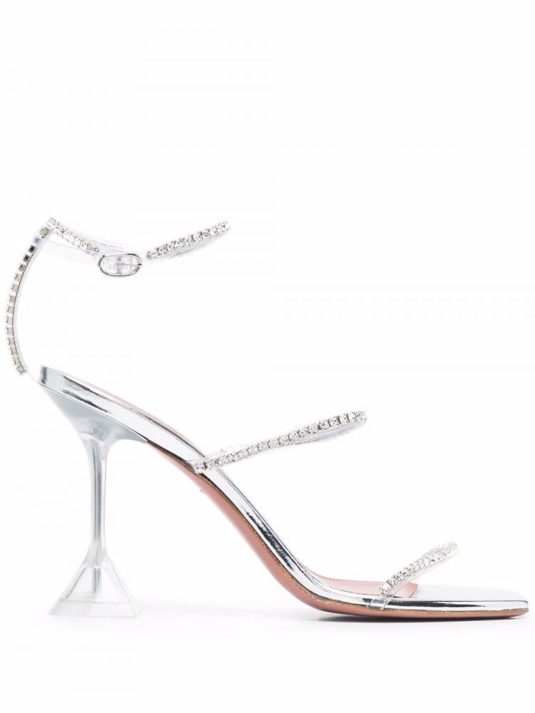 Amina Muaddi - Crystal-embellished open-toe sandals