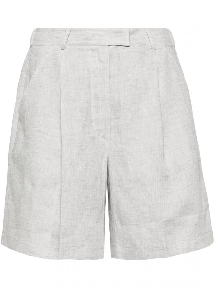 Brunello Cucinelli - linen tailored shorts