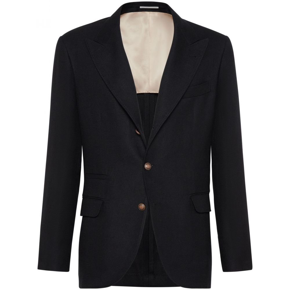 Brunello Cucinelli - peak-lapels linen-blend blazer