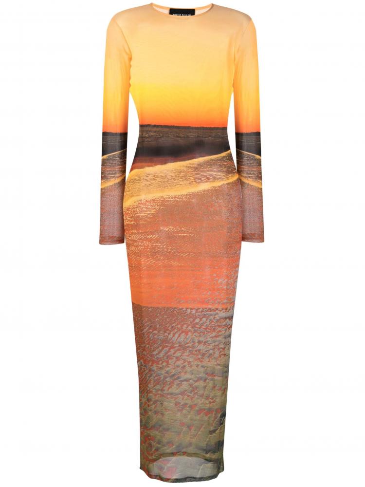 Louisa Ballou - High Tide mesh maxi dress