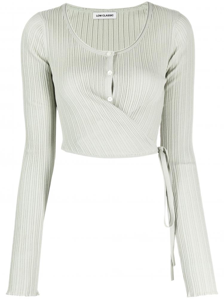 Low Classic - ribbed wrap top