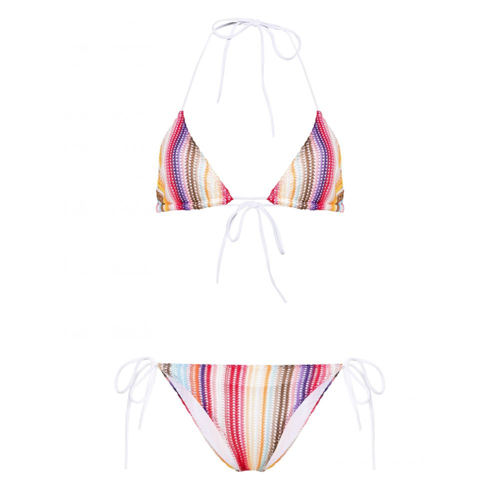 Missoni Mare - striped open-knit bikini