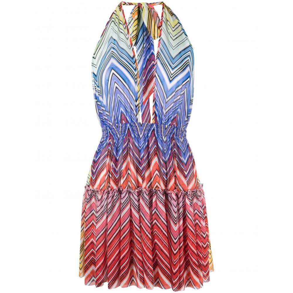 Missoni Mare - Zigzag-print tulle minidress