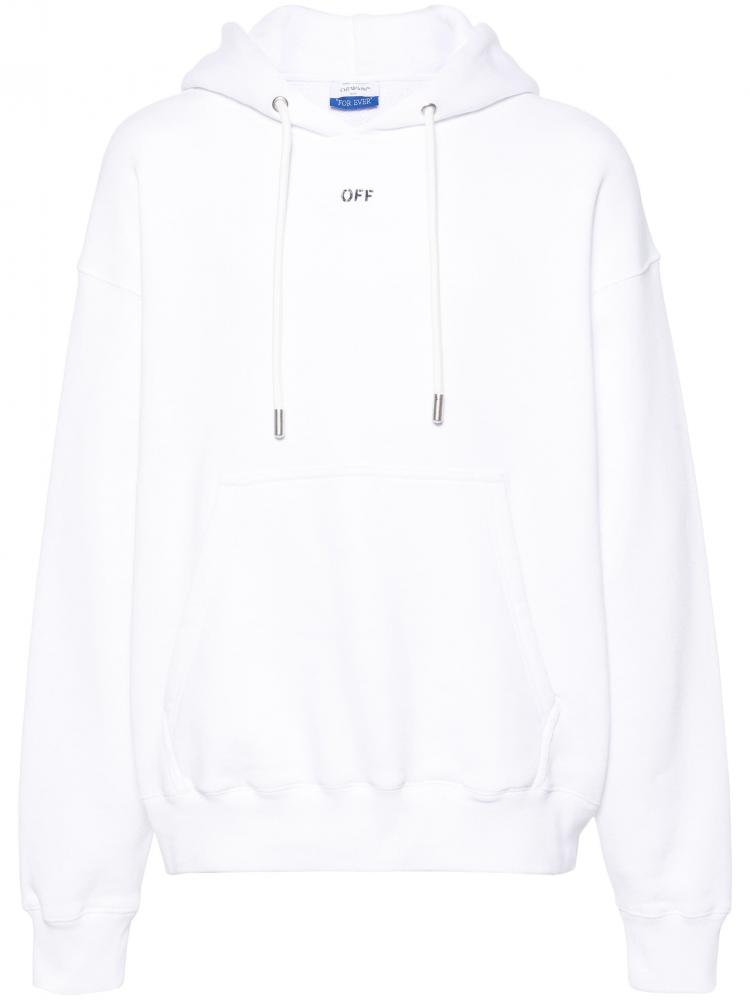 Off-White - logo-print cotton sweatshirt