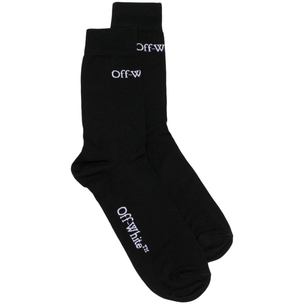 Off-White - Bookish logo-intarsia socks