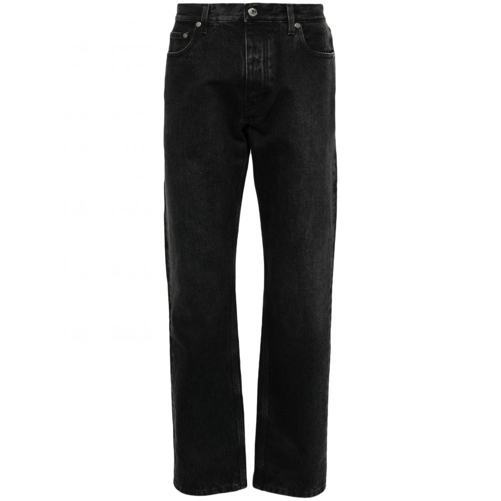 Off-White - tapered-leg faded-effect jeans