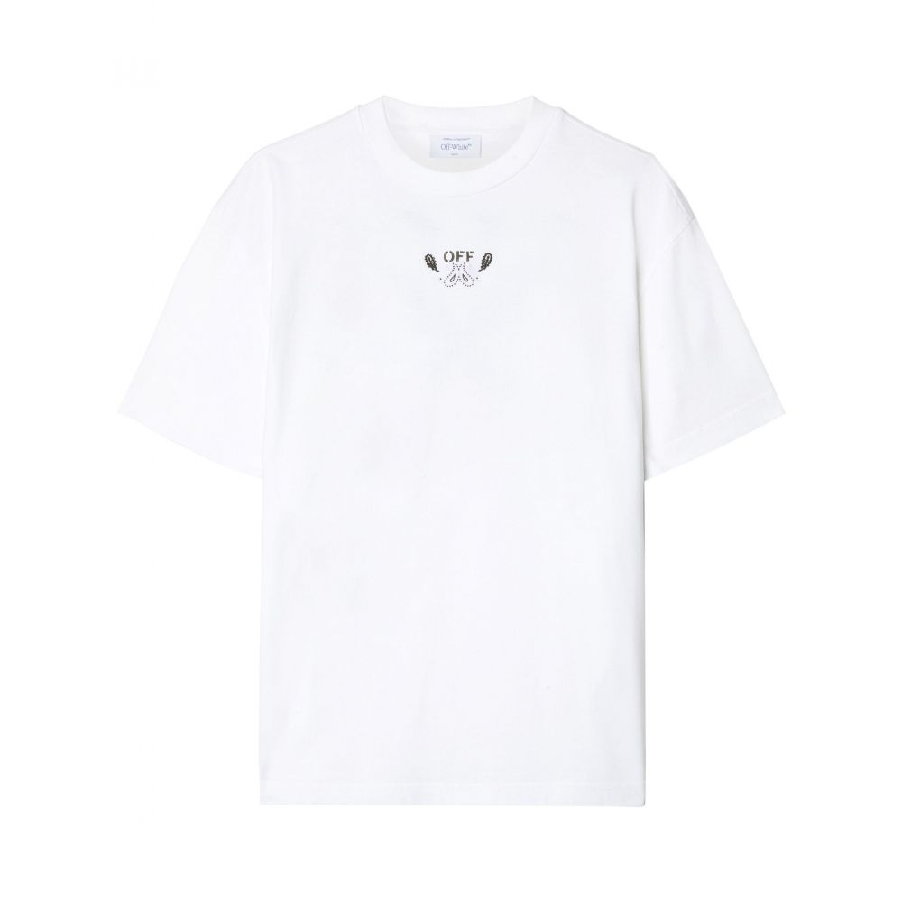 Off-White - Arrow-embroidered cotton T-shirt