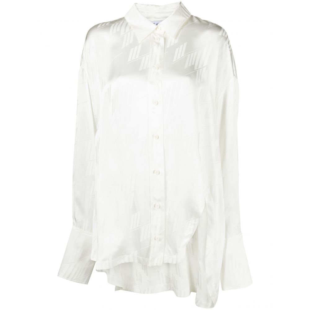 The Attico - Diana asymmetric jacquard shirt