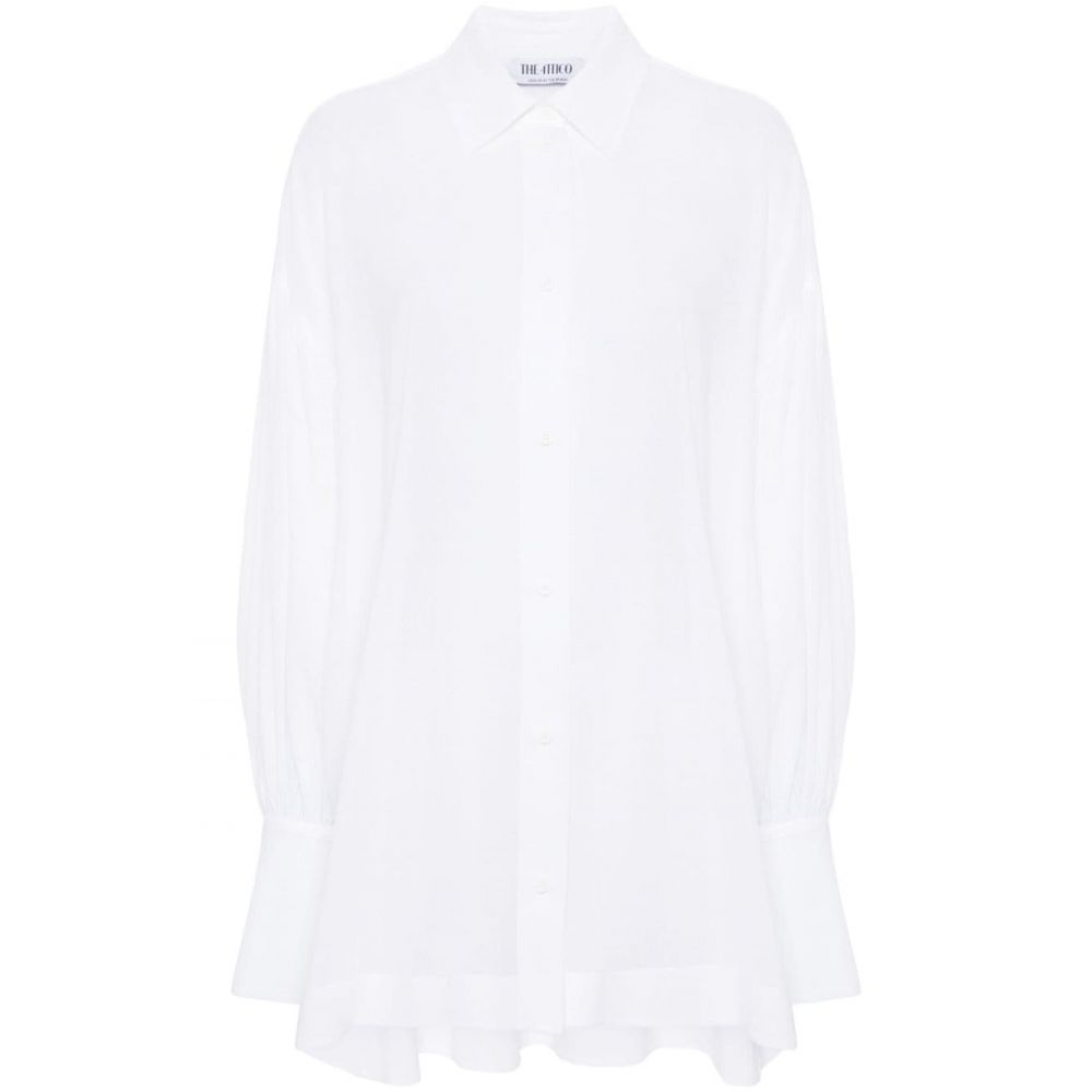 The Attico Beachwear - White Loose Fit Shirt