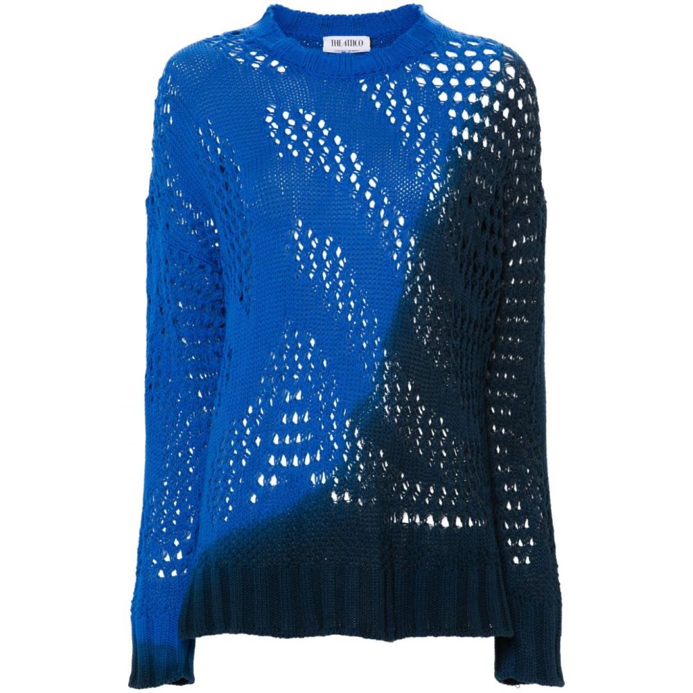 The Attico Beachwear - ombrè open-knit jumper