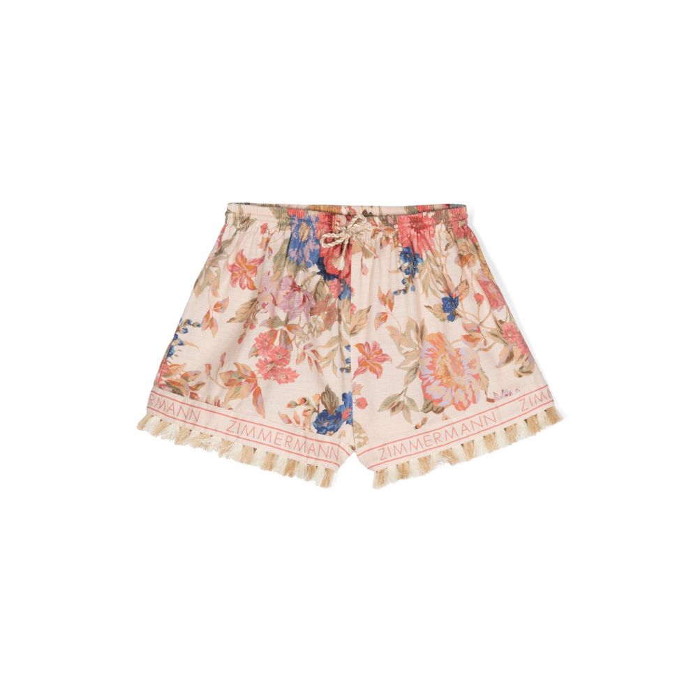 Zimmermann Kids - August floral-print shorts