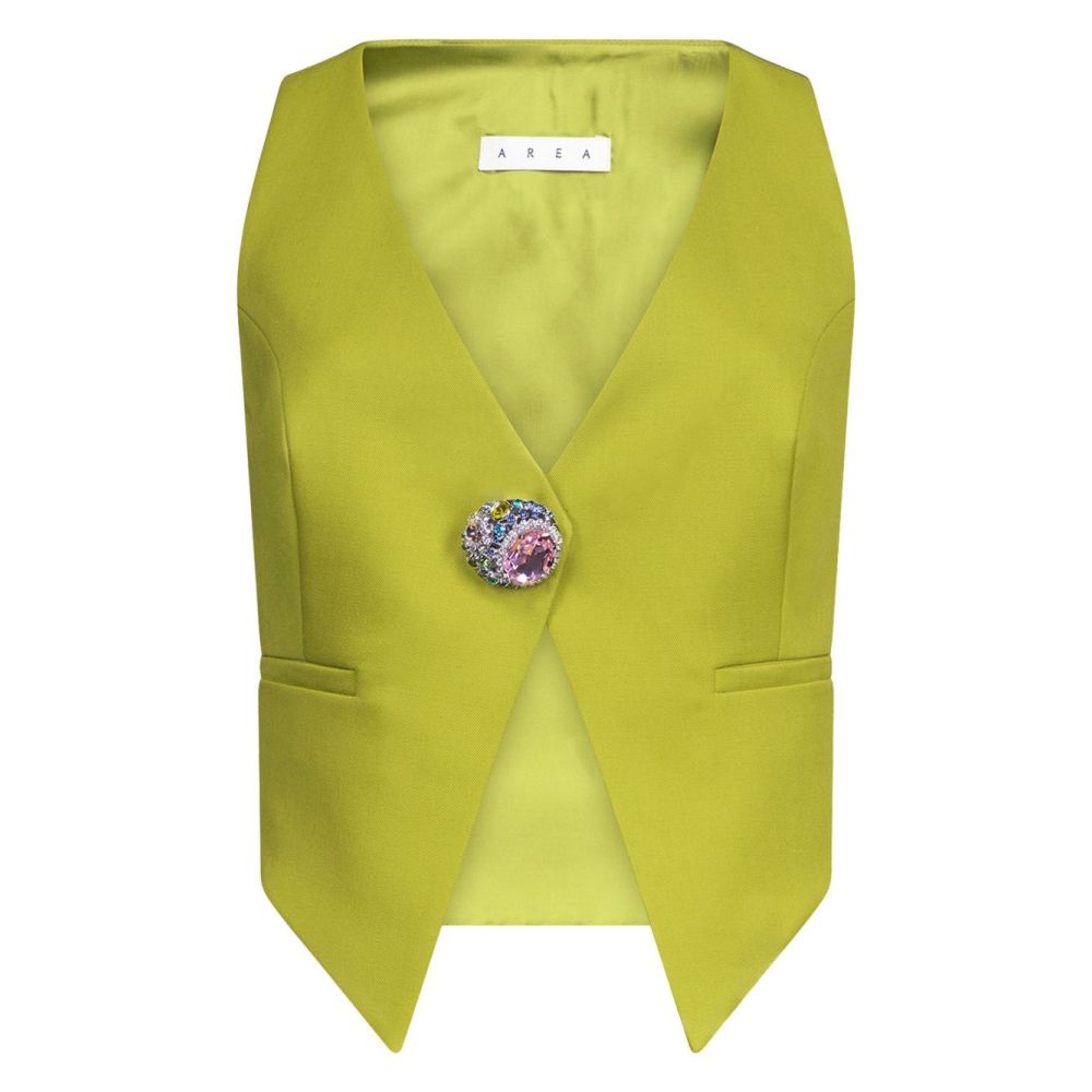 Area - crystal-embellished top