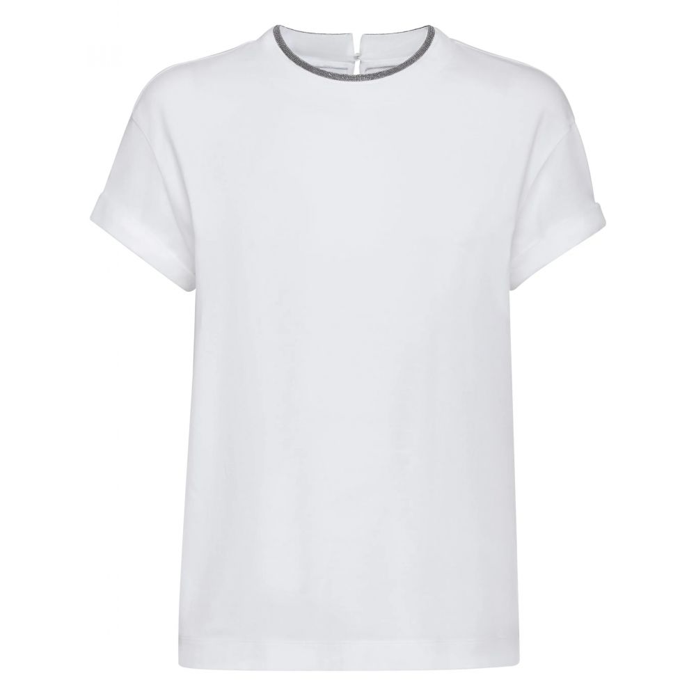 Brunello Cucinelli - contrast-trim T-shirt