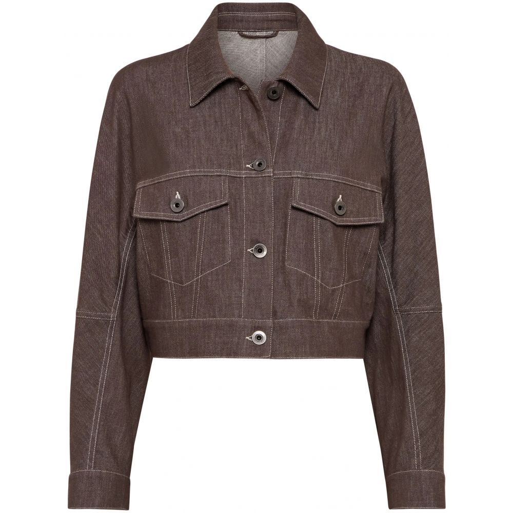 Brunello Cucinelli - Monili bead-embellished cropped jacket