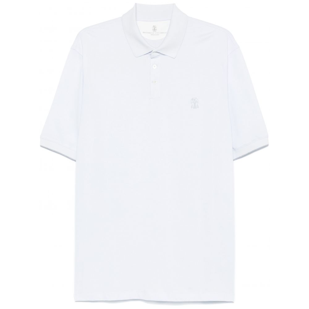 Brunello Cucinelli - logo-print polo shirt