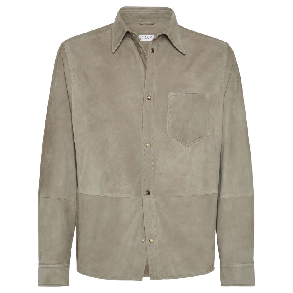 Brunello Cucinelli - suede shirt