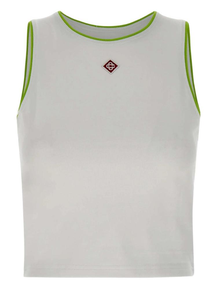 Casablanca - logo-patch tank top