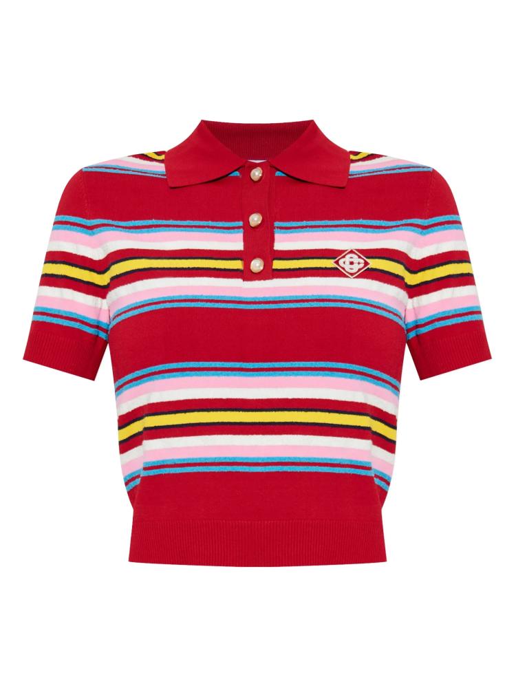 Casablanca - striped polo top