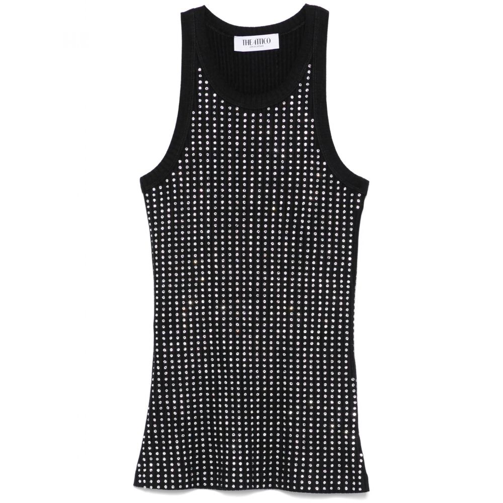 The Attico - crystal-embellished tank top
