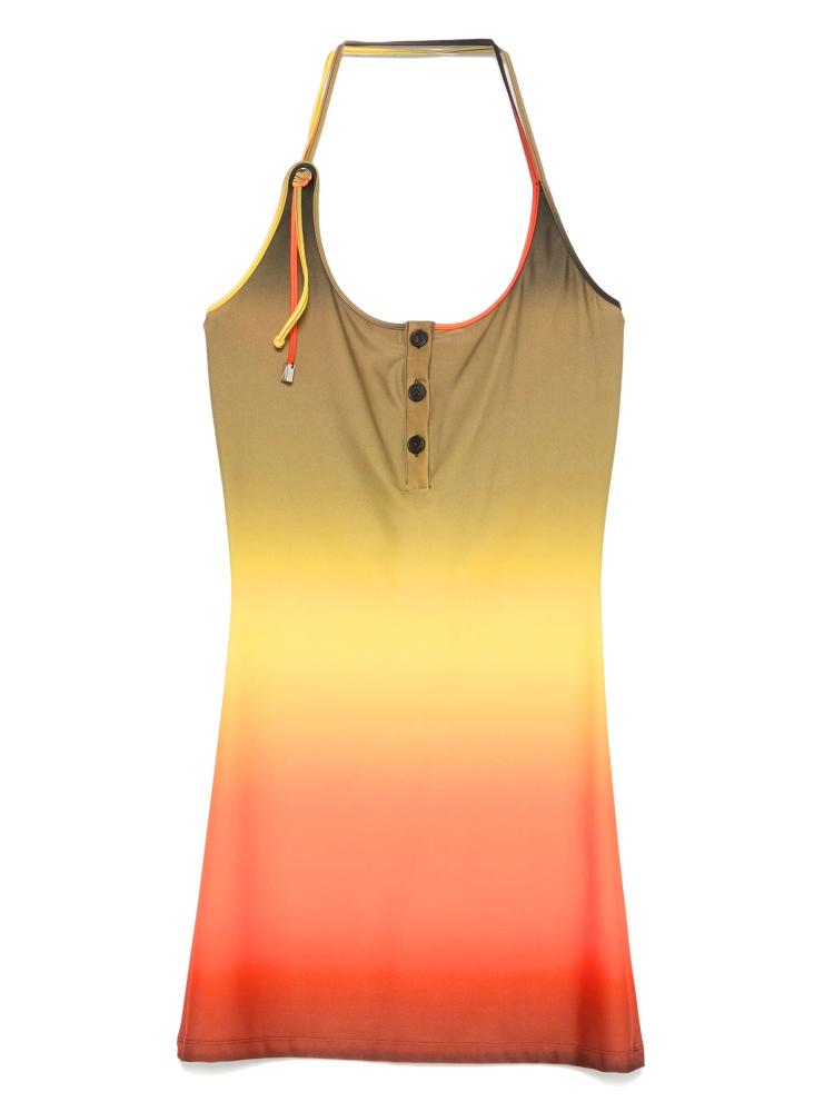 The Attico Beachwear - halterneck mini dress