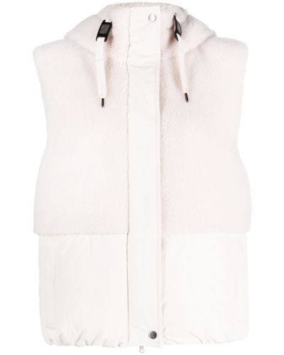 faux-fur hooded gilet