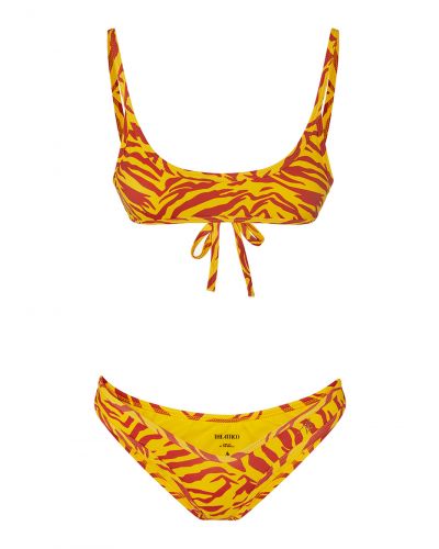 orange tiger bikini