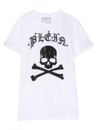 skull-print embellished T-shirt