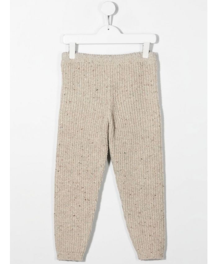 Alanui Kids - Northern Island knitted trousers