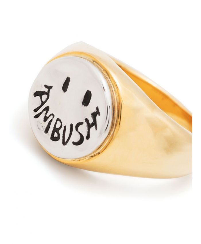 AMBUSH - Smiley brass ring