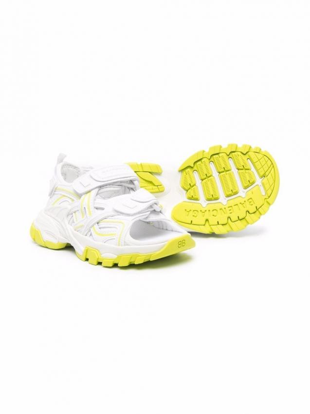 Balenciaga Kids - track sandal white fluo yellow kids