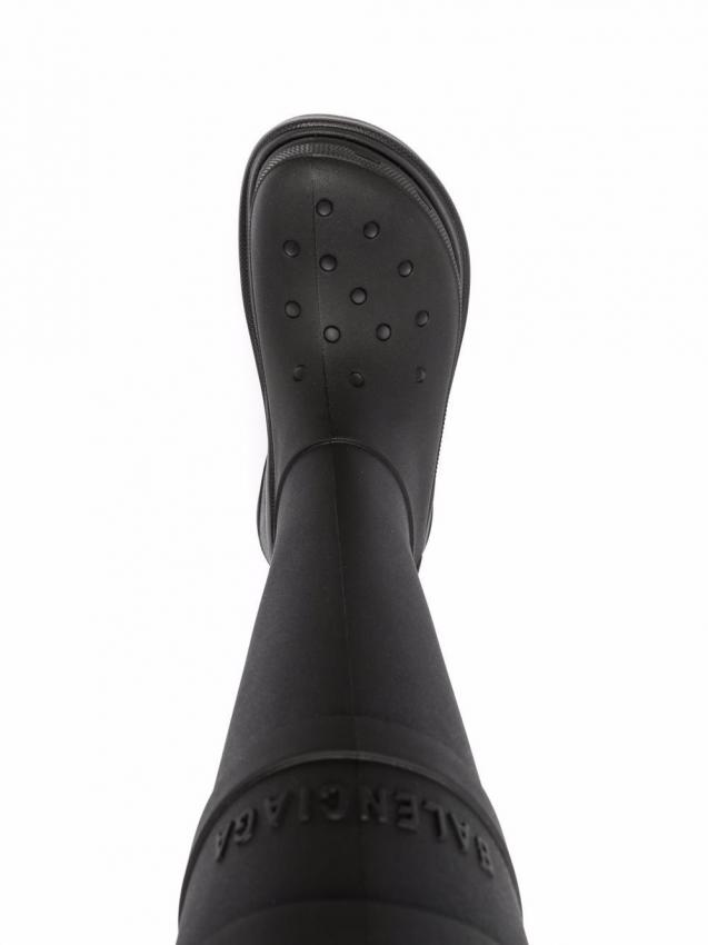 Balenciaga - Black x Crocs chunky rain boots
