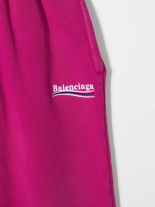 Balenciaga Kids - Political Campaign track pants fuscia