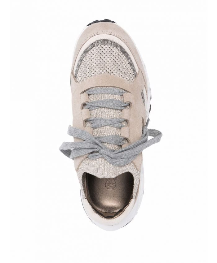 Brunello Cucinelli - panelled low-top sneakers