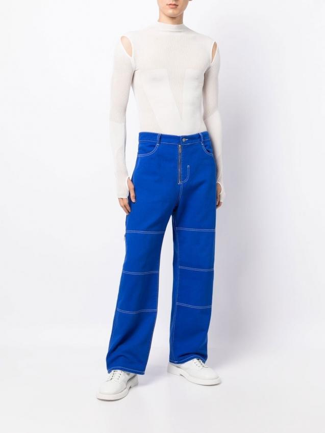 Dion Lee - panelled straight-leg cut jeans