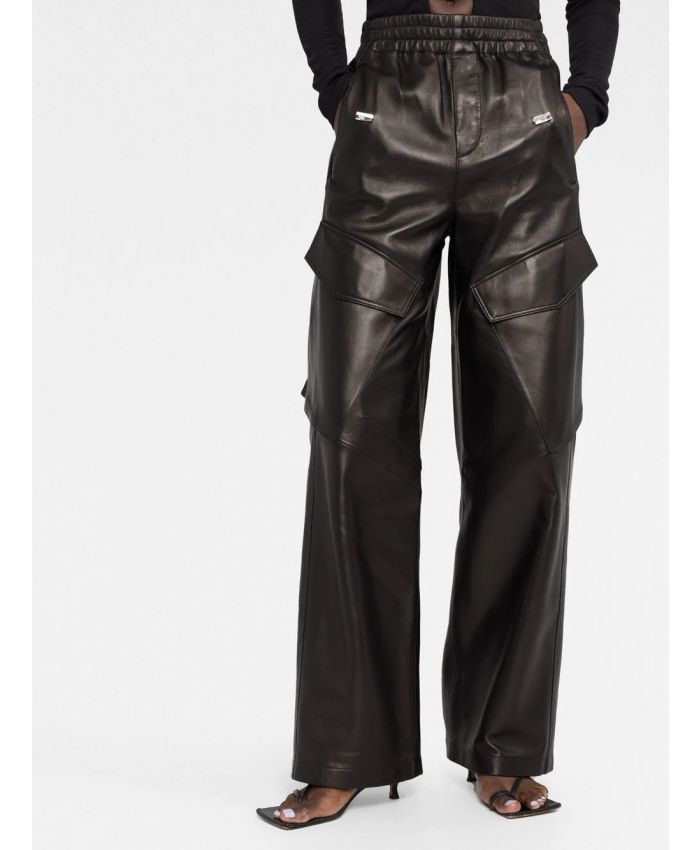 Dion Lee - wide-leg leather trousers