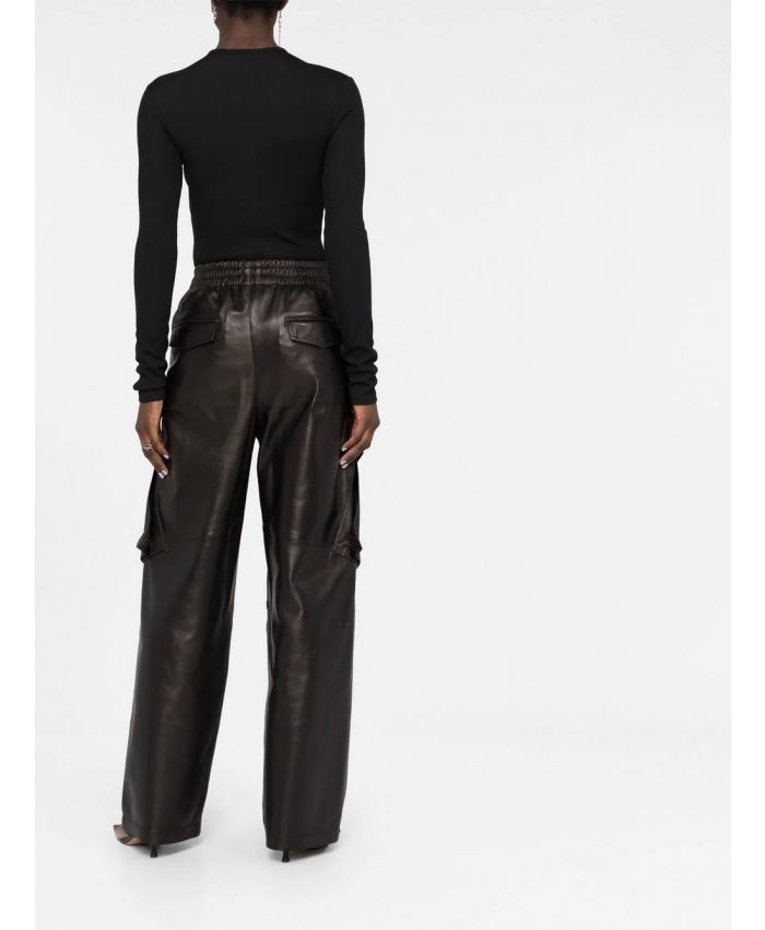 Dion Lee - wide-leg leather trousers