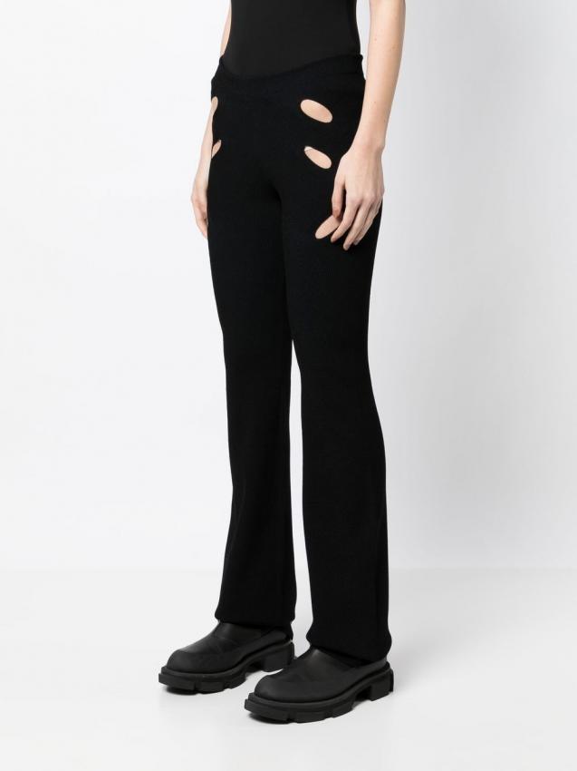 Dion Lee - cut-out detail flared trousers