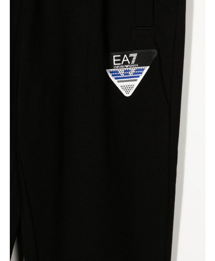 EA7 Kids - cotton logo-print track-pants