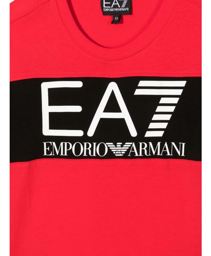 EA7 Kids - logo-print short-sleeve T-shirt