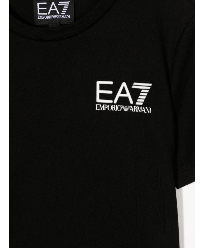 EA7 Kids - chest logo-print detail T-shirt